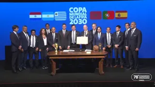 Sin Milei, los presidentes de Uruguay y Paraguay darán en Conmebol un nuevo paso hacia el Mundial 2030